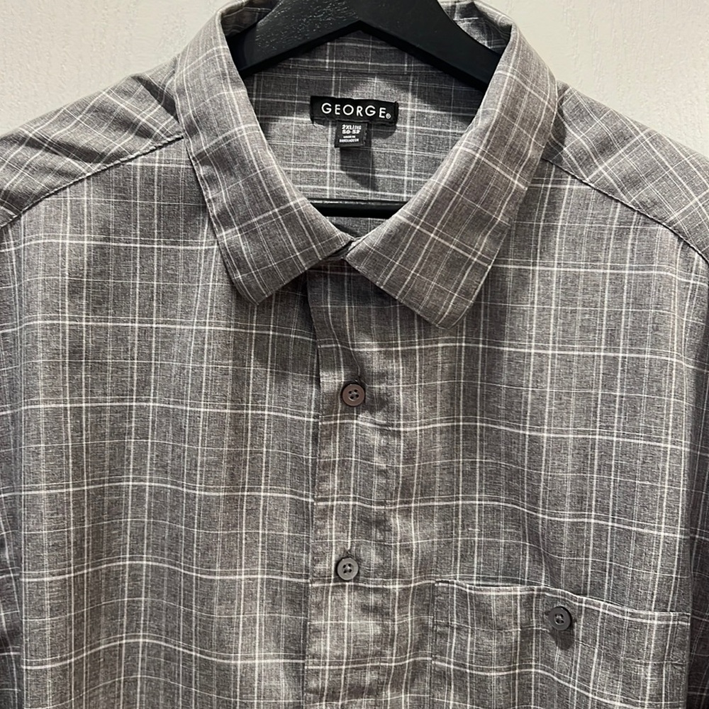 George | Mens | 2XL | Short Sleeve Button Down